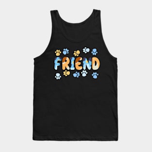 Friend Of The Birthday Boy Girl Dog Family Matching Tank Top